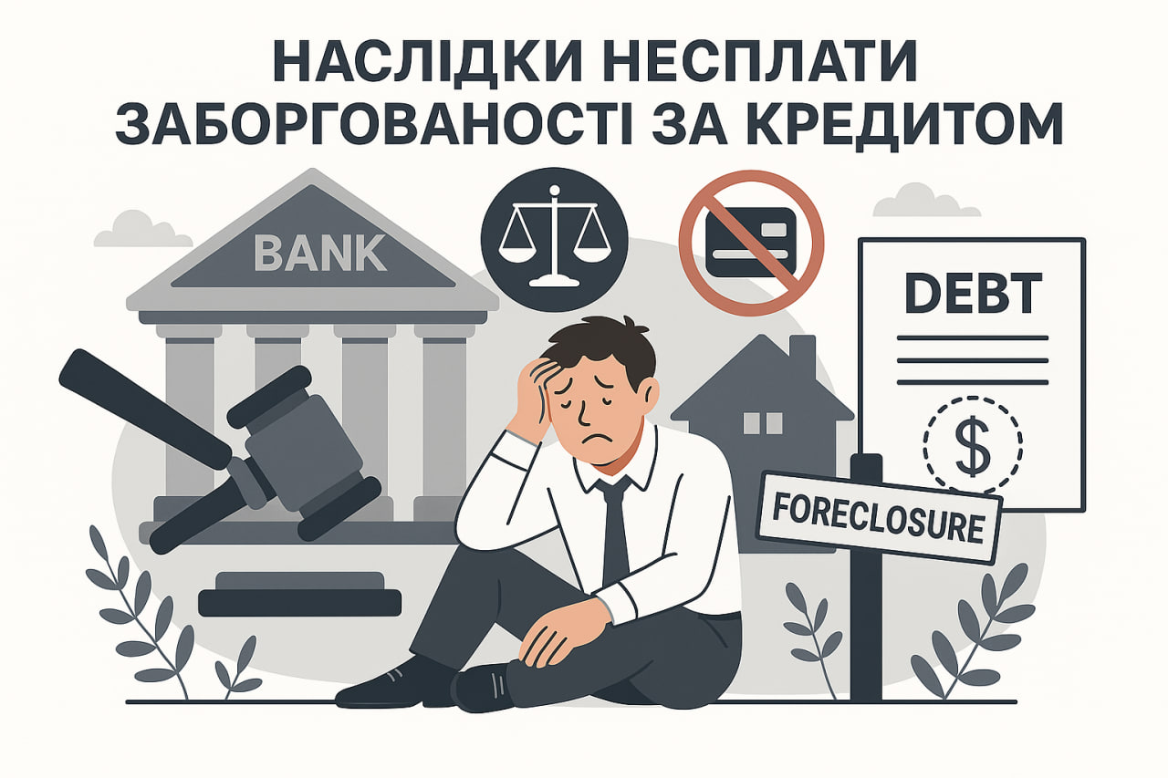 Наслідки несплати заборгованості по кредиту